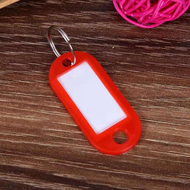 Colorful Plastic Key Tags for Handwritten Labels and Luggage, Small Gift Keychains