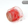 New 2m Christmas Ribbon DIY Lmitation Linen Fabric Swirl Ribbon Plaid Bow Snowflake Christmas Tree Ribbon Burlap Ribbon
