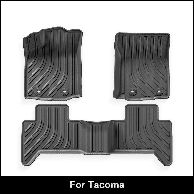 Износостойкие напольные коврики и коврики в багажник из ТПЭ для Toyota Tacoma 2004-2024