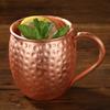 Кружки Moscow Mule PURE Copper объемом 540 мл с кованой отделкой и прочной заклепочной ручкой, вмещают 18 унций