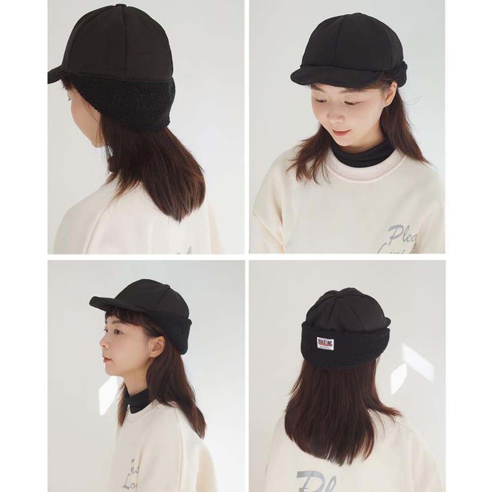 Croogo Pilot Boa Cap with Ear Warm Short Brim Flight Winter Faux Russian Cold Weather Snow Plus Available Online Cap, Flaps, Cap, Cap, Cap,