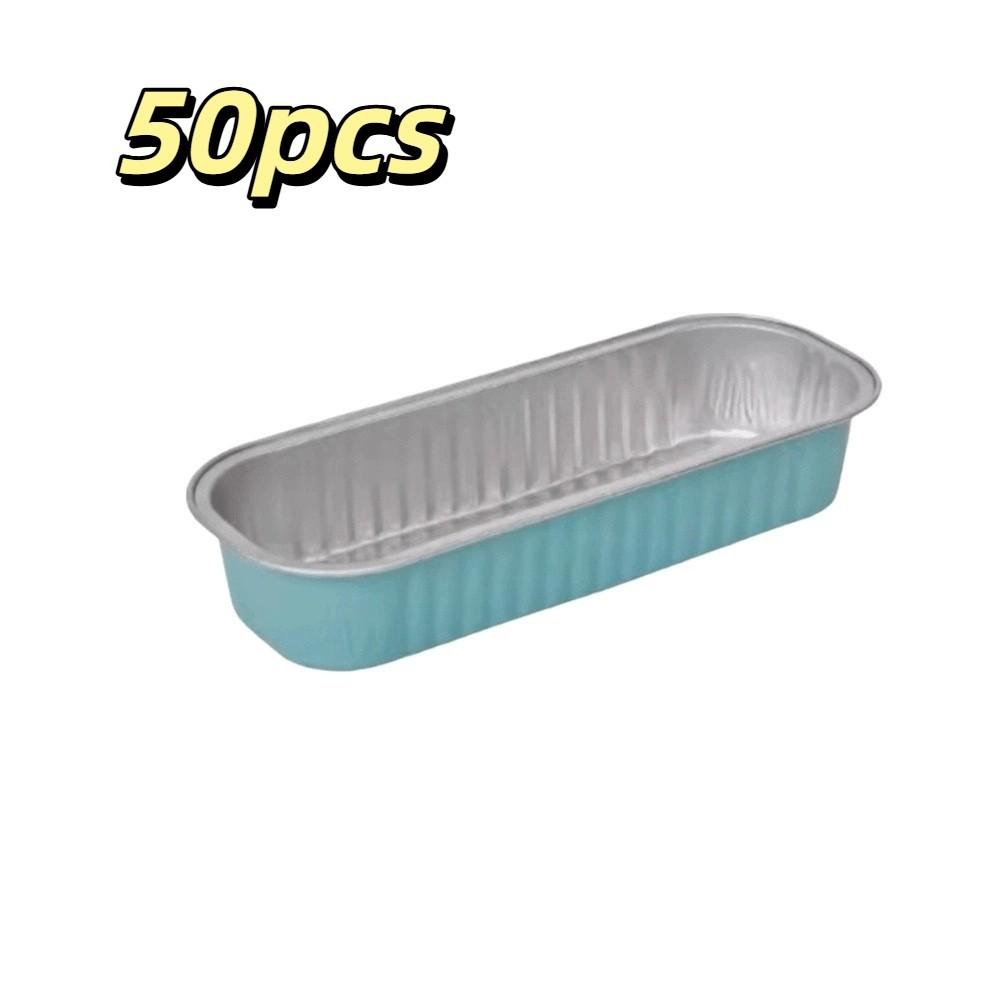 200ML Capacity Foil Container Rectangular Shape Aluminum Foil Box Takeaway Box  Food Takeaway