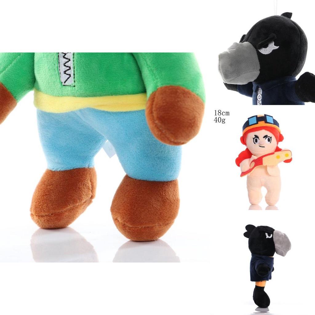 Brawl Stars Кактус Леон Нита Поко Спайк Плюшевая игрушка Подвеска Стильная мягкая кукла Детский подарок