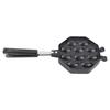 Egg Waffle Pan Aluminum Alloy Anti Stick Anti Scald Handle Bubble Waffle Maker for Home Commercial Use