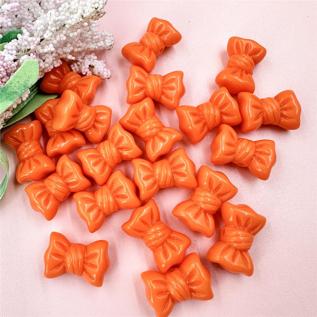 Материалы для бусин Мода 16*23мм Цепочка для мобильного телефона Изготовление браслета DIY Однотонный бантик Макарон 20шт Ювелирные аксессуары Аксессуары