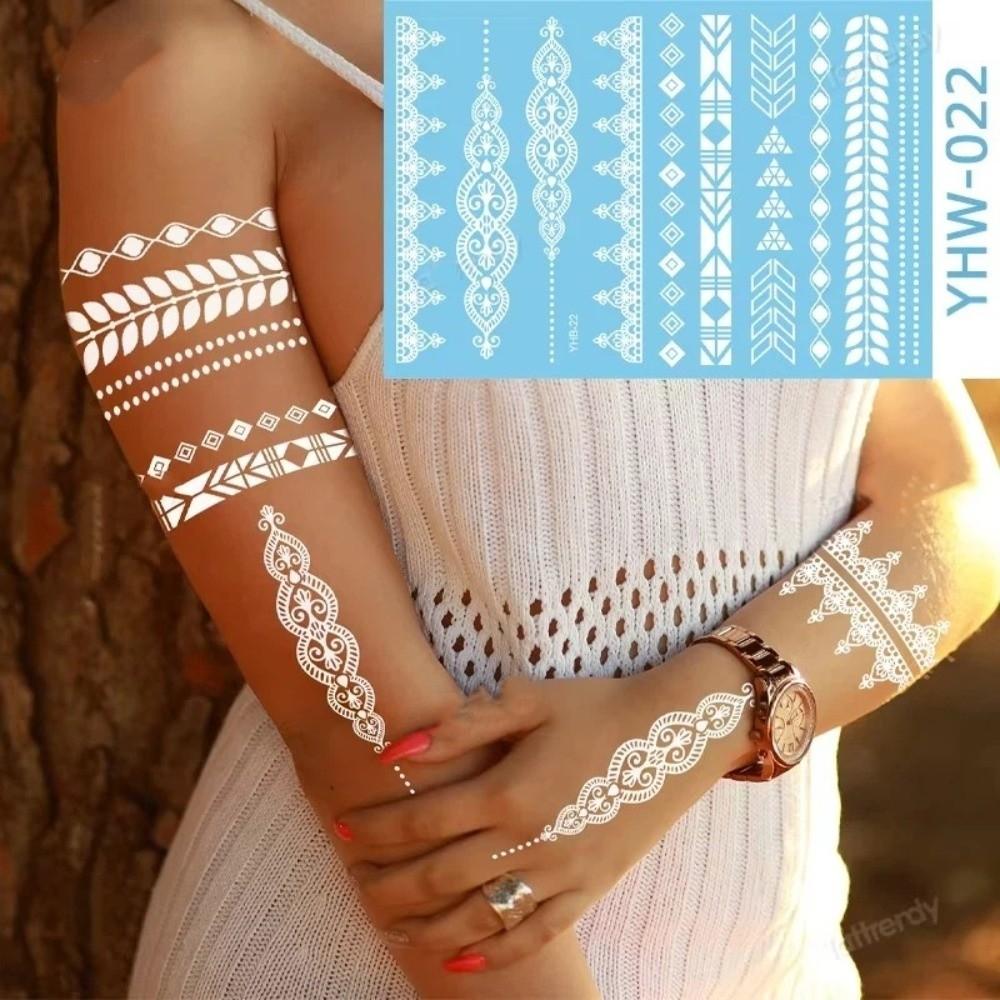 Waterproof Temporary Tattoo Stickers Lace Flower Butterfly Tattoo Stickers Body Art Tattoo Party