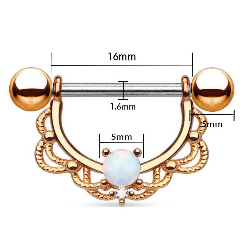 2 шт., кольцо для сосков со штангой, кольца для пирсинга, креативные украшения для тела в стиле панк, кольца с цирконом в форме сердца для женщин