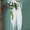 1PC Wool Wedding Decor Accessories Artificial Plants Soft Decoration Solid Party Simulated Long Spike Flower Wedding
