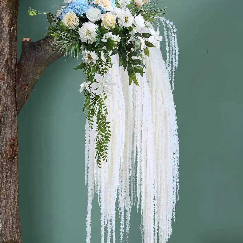 1PC Wool Wedding Decor Accessories Artificial Plants Soft Decoration Solid Party Simulated Long Spike Flower Wedding