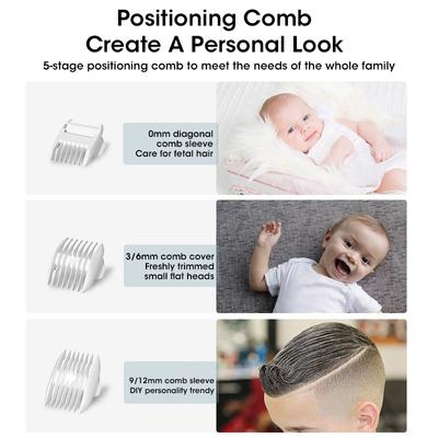 Детская машинка для стрижки волос, автоматическая, собирающая волосы, водонепроницаемая, для детей и взрослых, электрическая, для стрижки волос, уход за детьми, без масла