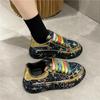 Fashion Korean Rhinestone Graffiti Casual Shoes Women New Spring Fashion Thick Soled Anti Slip Versatile Sports Shoes Banquet Flat Shoes