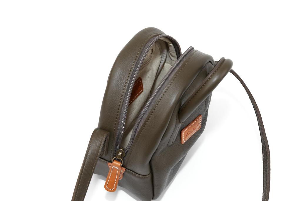 Мини-сумка через плечо 2WAY коричневая [Dakota] DA-1034702-40