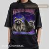 My Pain Is Chronic Raccon Vintage Tshirt, Funny Retro Raccoon Shirt, Weird Tee, Meme Shirt, Trash Possums Tee, Relaxed Cotton Shirt Classic T-shirt