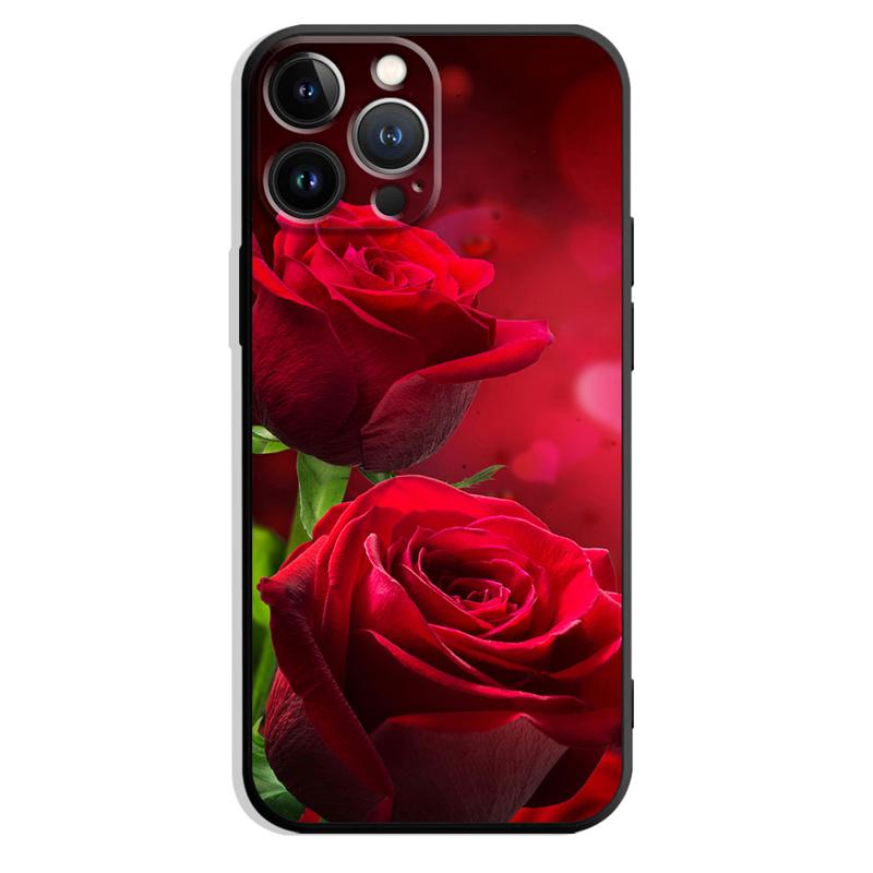 Чехол для телефона с красной розой для iPhone Samsung Galaxy Redmi Xiaomi Oppo OnePlus Note SA 7 8 9 10 11 12 13 14 20 21 22 23 53 54 Pro Max Plus Ultra TPU Soft