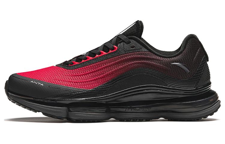 Men's Sneakers Anta Slip Resistant Abrasion Resistant Low top Running Shoes Men's Red