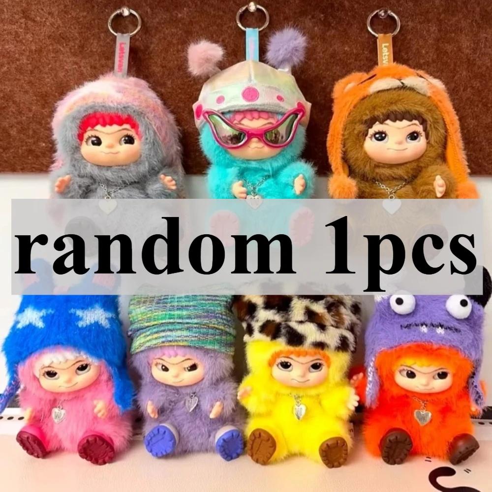 Wakuku Fuzzy Trendy Fun Party Blind Box Cute Wakuku Action Figure Mystery Box CuteDoll Bag PendantDoll Surprise Bag Gift Toy