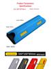 High-End Rubber Wall Corner Protector: Anti-Collision Strip for Interiors, Airports, Garages, and Parking Lots