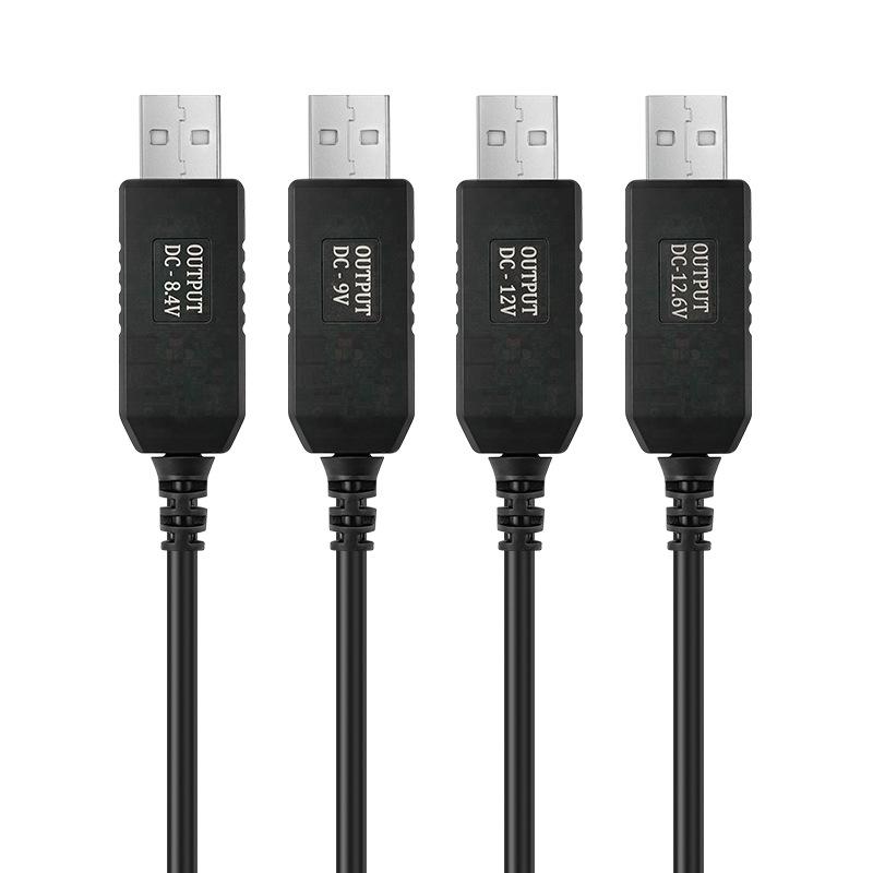 USB to DC Step-up Power Cable: 5V to 8.4V, 9V, 12V, 12.6V Audio Charger