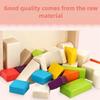 A Set Smooth Edges Wooden Block Set Safe Material Shape Recognition Toy  Young Children