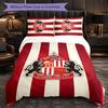 Sunderland Themed Bedding 3Pcs Duvet Cover Set Decorative Bed Linen For Teen Room Home Decoration