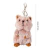 Cute Cartoon Kangaroo Keychain Plush Stuffed Animal Doll Pendant Keyring Bag Charm Backpack Decoration Car Key Holder