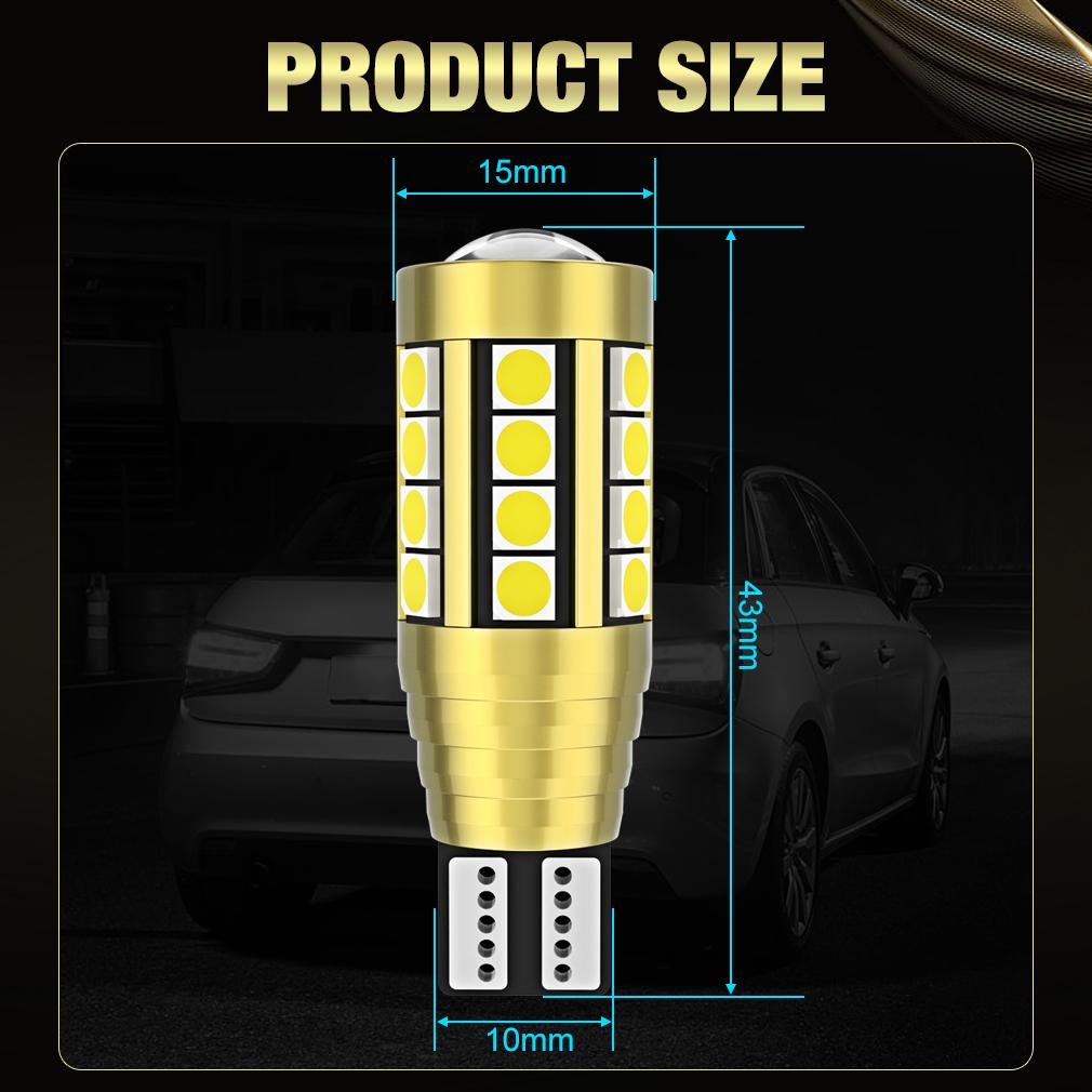 2 шт. T15 W16W светодиодные лампы Canbus автомобильные фары 2000LM 28SMD 3030 чипы 9012 921 с объективом без ошибок задний резервный фонарь заднего хода авто лампа 6000K белый 12 В