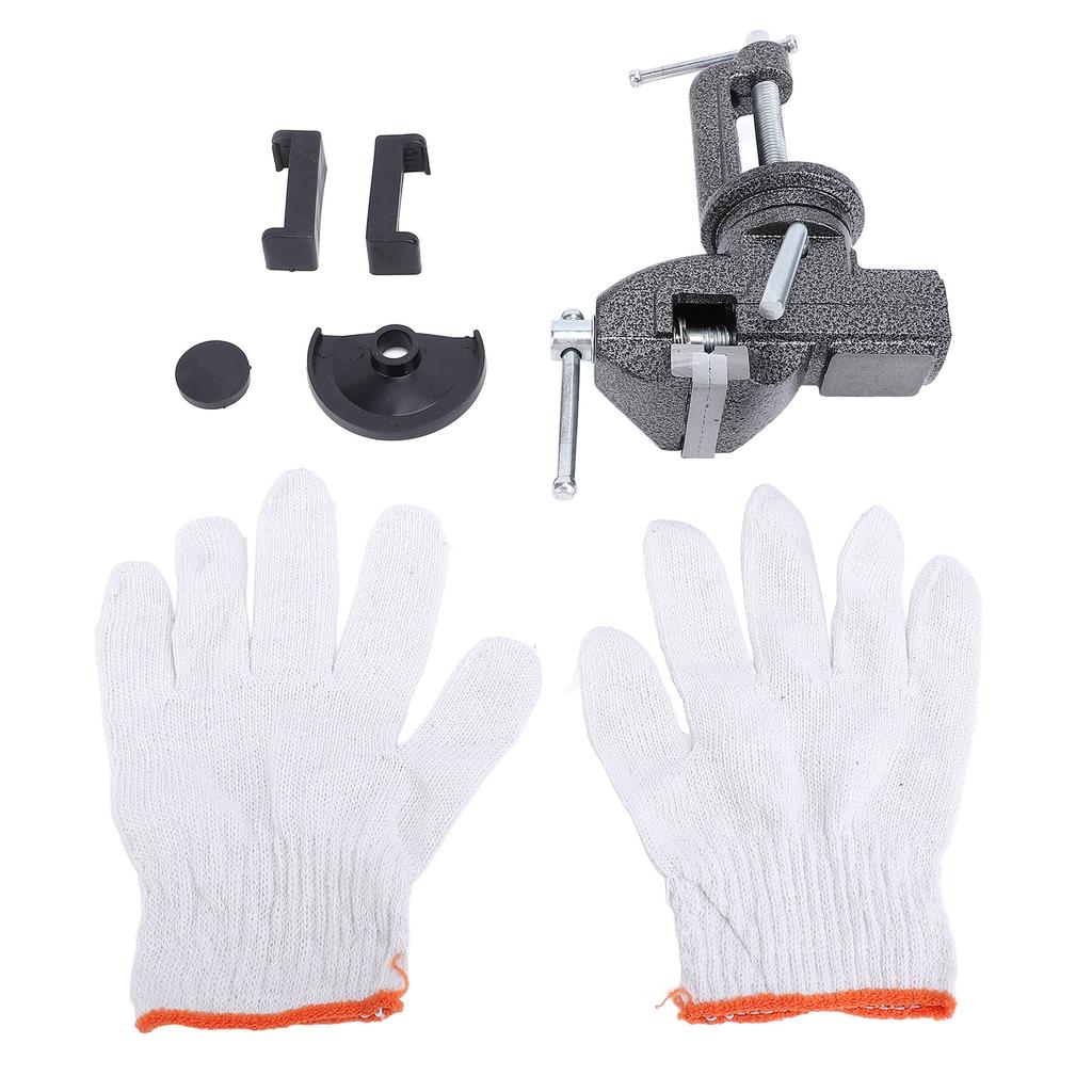 Универсальный настольный тиски для дома, зажим на верстаке, портативная поворотная база на 360 градусов для деревообработки