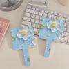 Hand-Held Cosmetic Mirror Flower Makeup Tools Adorable Square Mirrors  Woman