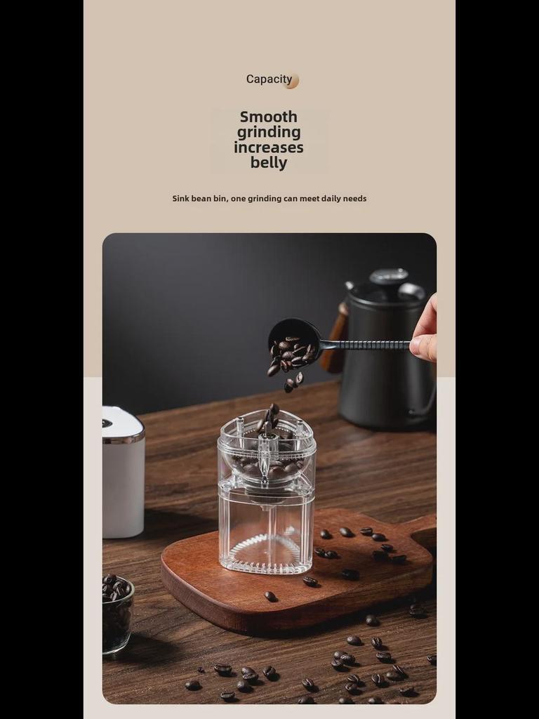Портативная автоматическая кофемолка из нержавеющей стали
