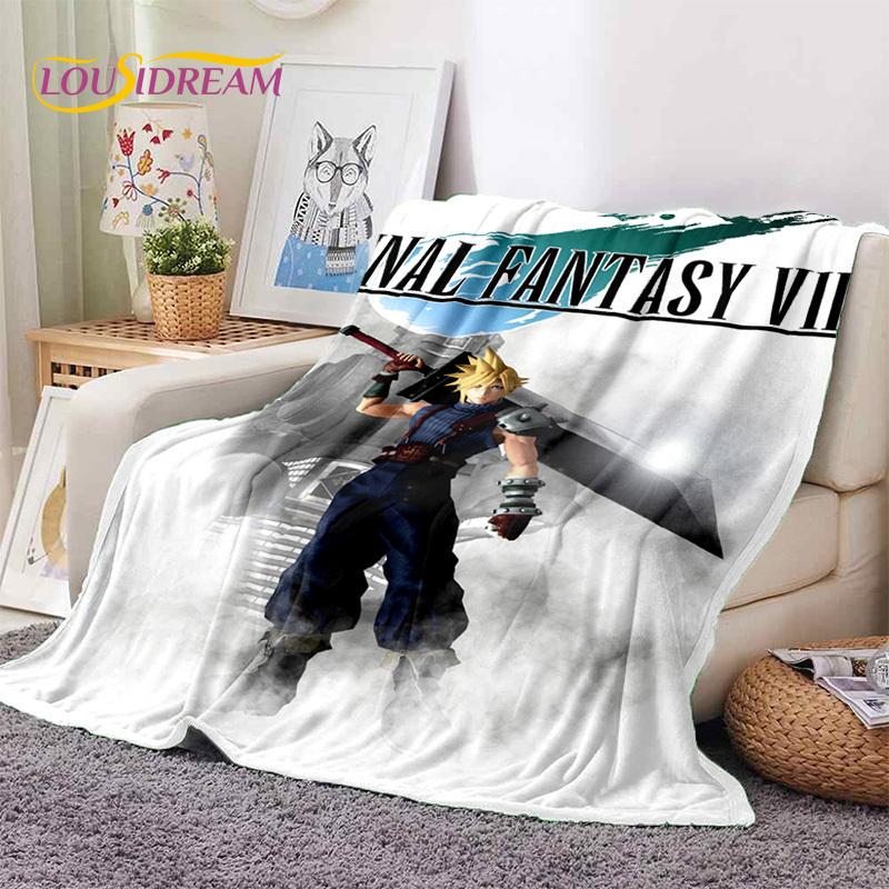 Мягкие одеяла для игр серии Final Fantasy, сохраняющие тепло, удобные одеяла для пикника, кровати, дивана, дома, спальни, подарка детям
