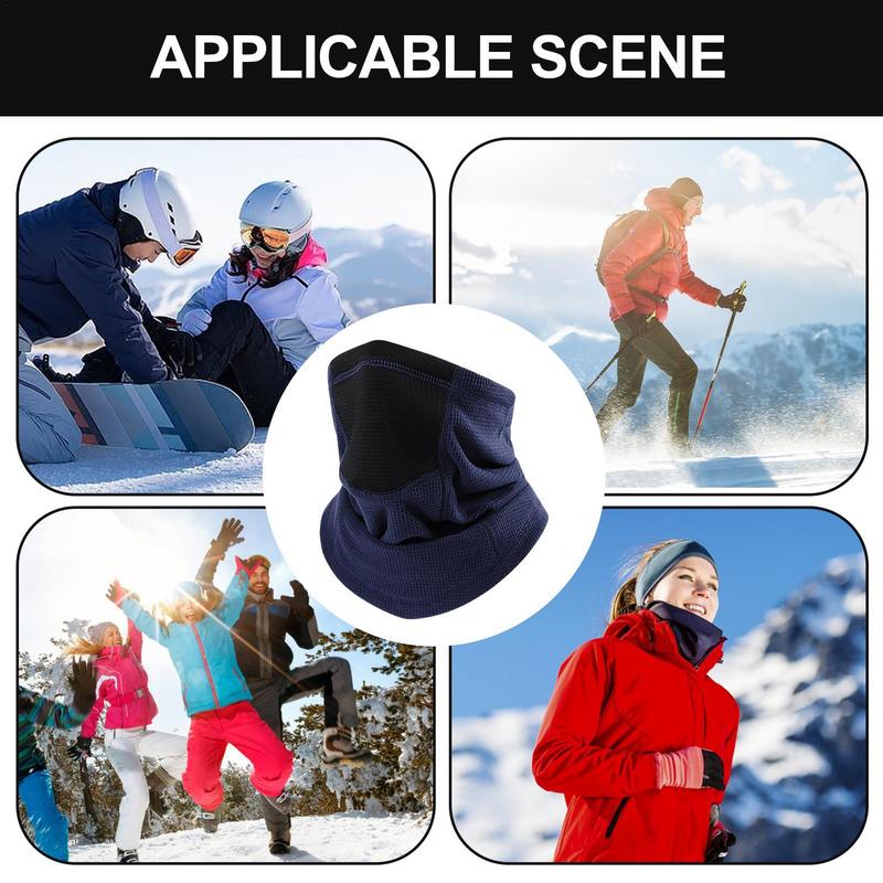 Neck Warmers For Women Neck Scarf Cold-Resistant Face Neck Covering Drawstring Windproof Neck Warmer Neck Gaiter Outdoor Sports