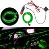 Super 2M Red Bright Auto Decor Car Atmosphere Wire Light Cold Light Strip AUXITO