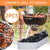 Stainless Steel Charcoal Basket - Set of 1/2pcs Grill Baskets Stainless Steel Charcoal Holder for BBQ Grilling Weber Char