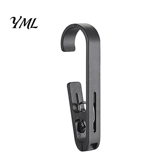 Wall Hangers for Small Objects Laundry Hook with Clip, Non-Drilling ABS Closet Organizer, Multi Purpose Punch Free Mounting Clips Durable Anti-slip