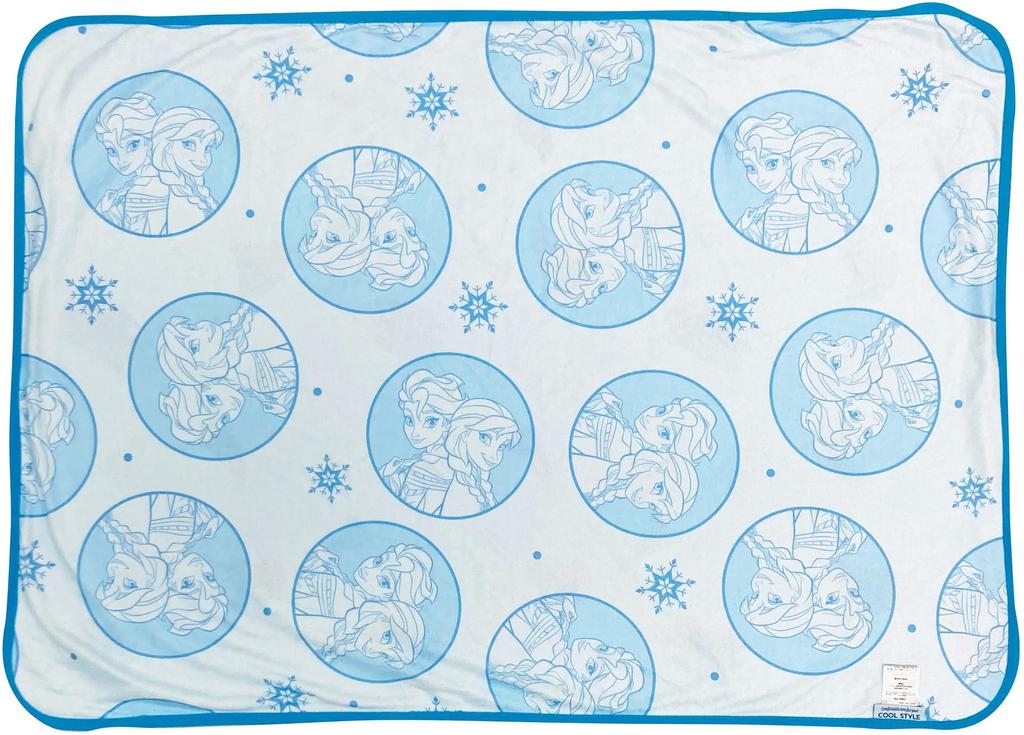 MORIPiLO Disney Summer Towel Blanket Cool Cute Cooling Disney Olaf Morishita Makura (Frozen Blanket) Blanket, 70x100cm, Blue, Princess, Elsa,