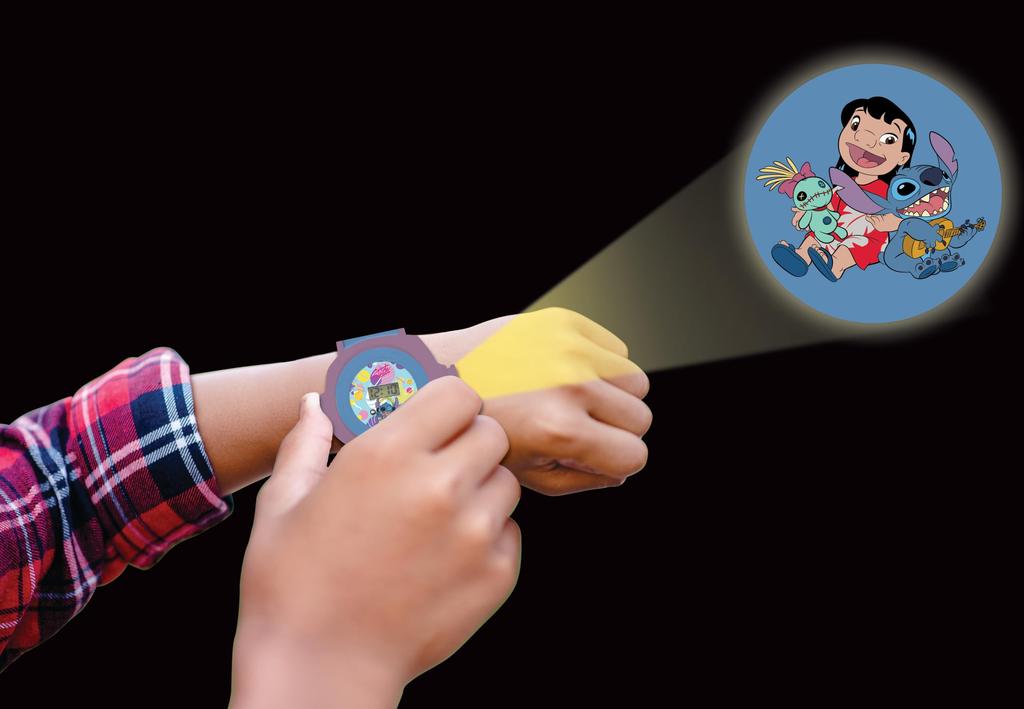 Lexibook Projection Lilo Digital Authentic Watch, & Stitch, Children's Wristwatch, DMW050D,