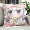Anime Miss Kobayashi'S Dragon Maid Cushion Cover Cushion Cover Set 4Pcs 50X50 45X45 40X40 Pillowcase Decorative Sofa Home Decor