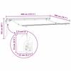 Retractable Awning Blue 400 x 200 cm Fabric