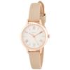 Fieldwork Analog Patre Watch, Pink Gold with Leather Strap, JN002-2, Women's, Gray