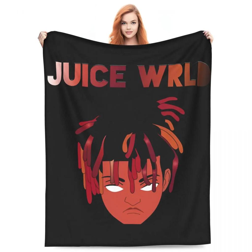 Juice Music Wrld Fuzzy Blankets The Party Never Ends Funny Throw Blanket for Sofa Bedding Lounge 200x150cm