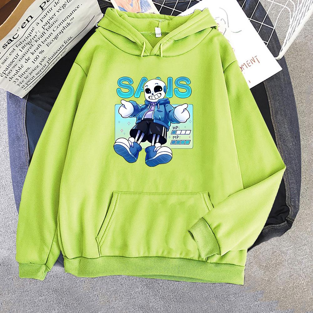 Undertale Sans Print Hoodies Men/women Winter Fleece Sweatshirts Manga Clothing Comfortable Crewneck Pullovers Casual Sudaderas