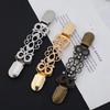 European Style Metal Clips for Clothing Classic Pattern Metal Retainer Clip Woman's Sweater Scarf Accessories