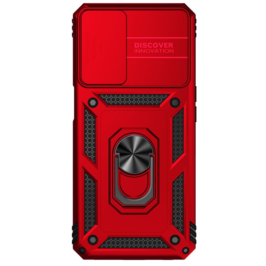 Для Oppo A16/Oppo A16s/Oppo A54s/Oppo A54 (4G)/Оппо А55 (4G)/Oppo A55 5G Бронированный чехол для телефона Защита объектива камеры Металлическое кольцо-подставка Противоударный чехол