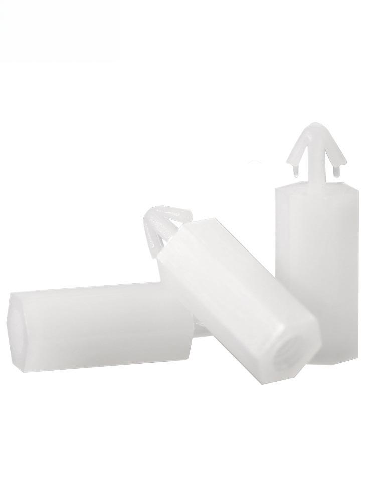 Snap-on Nylon M4 Hex Standoff for PC Board: Aircraft Head Plastic Spacer