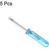 Мини-отвертка One-Touch, плоская головка 2,0 мм, длина 45 мм, для ремонта мелкой бытовой техники, 5 шт.