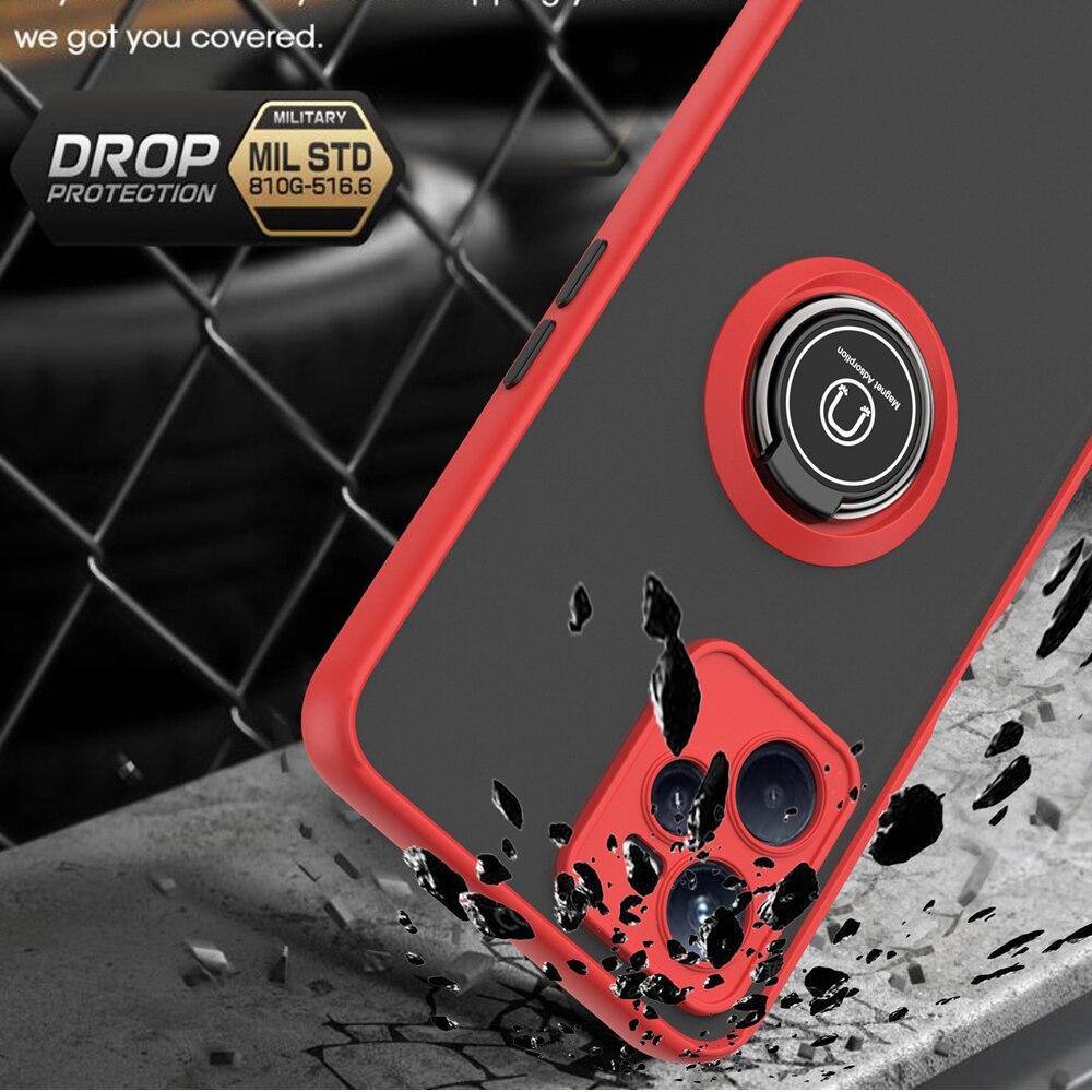 KEYSION Модный матовый чехол для Realme C35, прозрачный противоударный чехол-подставка для телефона, задняя крышка для OPPO Realme 9 5G 9 Pro + Plus