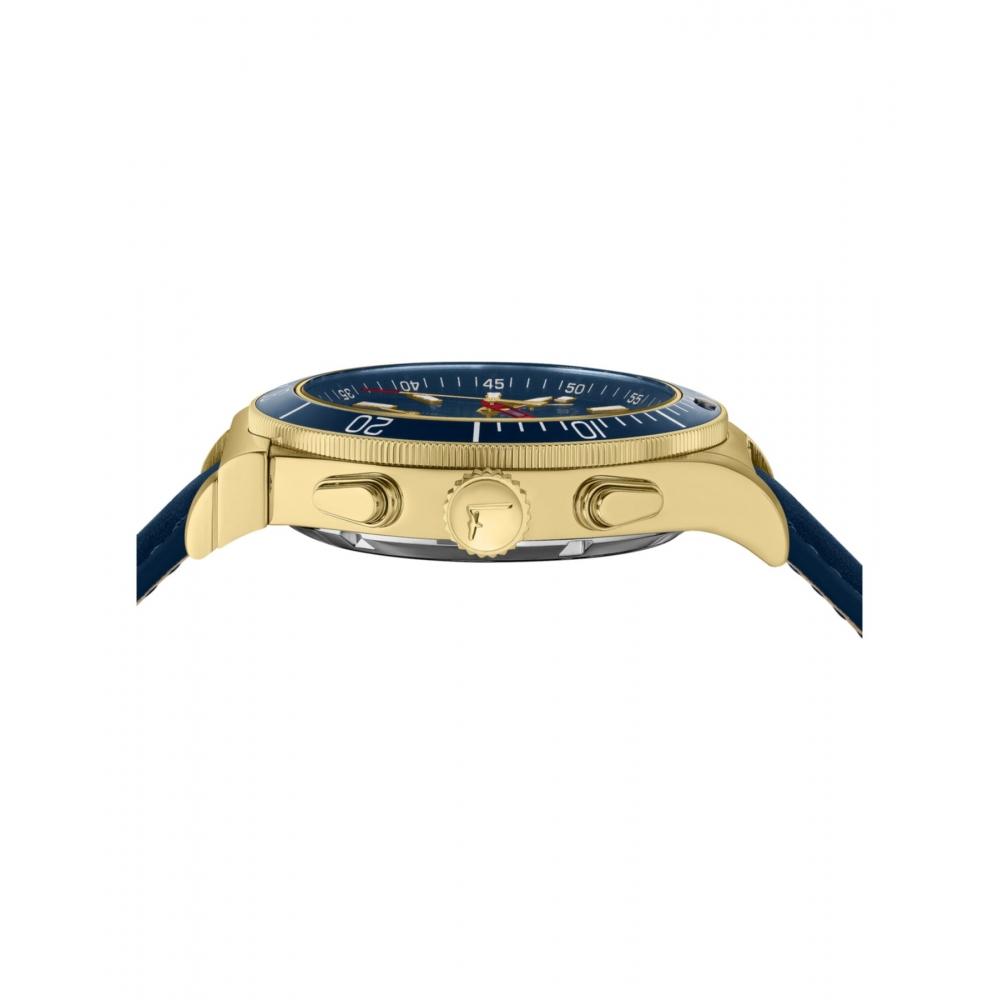 Salvatore Ferragamo Ferragamo 1898 Sport Strap Watch Blue Gold Blue
