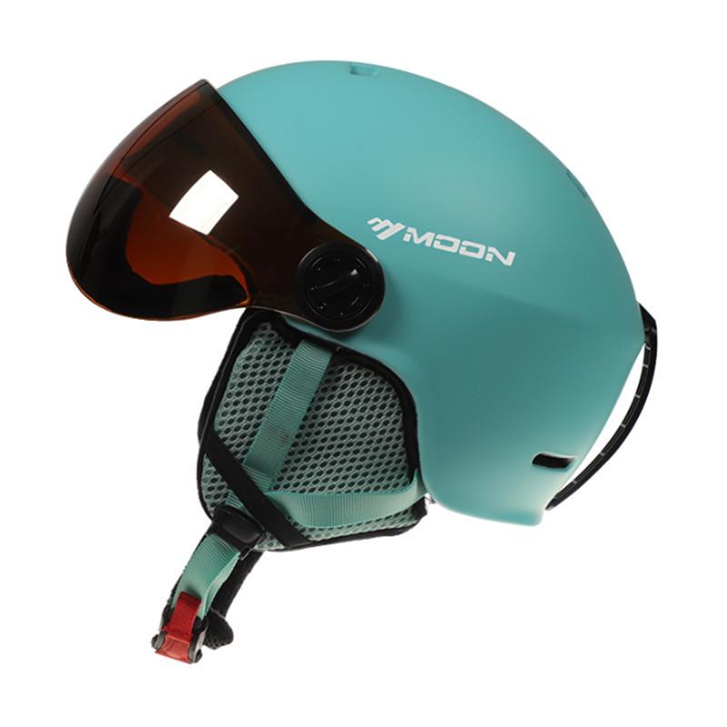Ski Helmet with Goggles Helmet Integrated Forming Men's and Women's Protective Ski Helmet Protective Gear