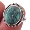 Natural Tibetan Turquoise Gemstone Handmade 925 Sterling Silver Ring Size 6 C5l33