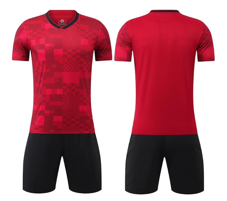 Custom OEM Soccer Jersey Set for Adults - High Quality Football Kits with Team Logo Printing, Multiple Sizes Available